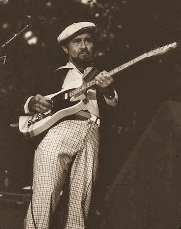 Roy Buchanan performing on guitar, Shelton, Connecticut.